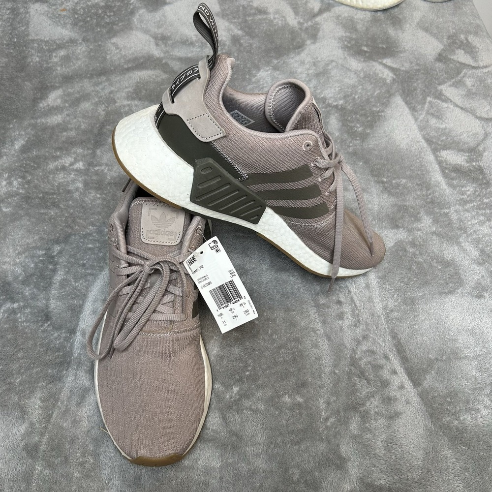 ADIDAS NMD R2 RUNNER COOL GREY VAPOR BEIGE SNEAKERS SHOES CQ2399 MENS SIZE 11